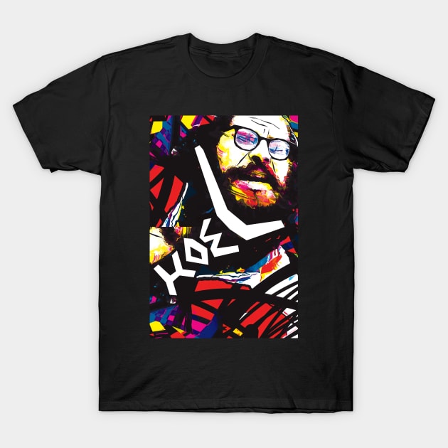 Allen Ginsberg - Hawl T-Shirt by Exile Kings 